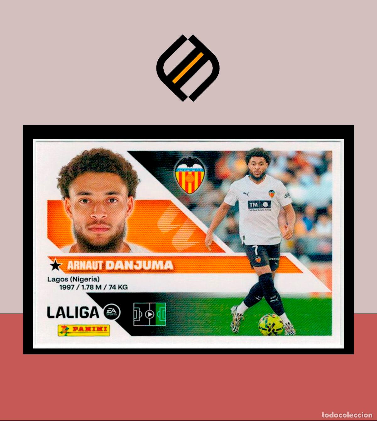 Cromos de f&uacute;tbol: LIGA ESTE 2026 2027 26 27 PANINI N&ordm; 19 BIS DANJUMA VALENCIA 2 &ordf; EDICI&Oacute;N STICKER ALB&Uacute;M COLECCI&Oacute;N
