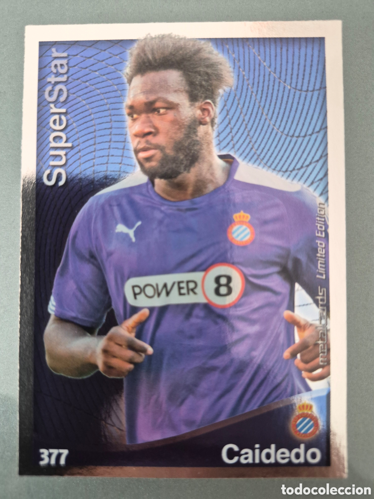 Fu&szlig;ball-Sticker: Mundicromo 2014 2015 #377 Caicedo Error Super Star Brillo Liso