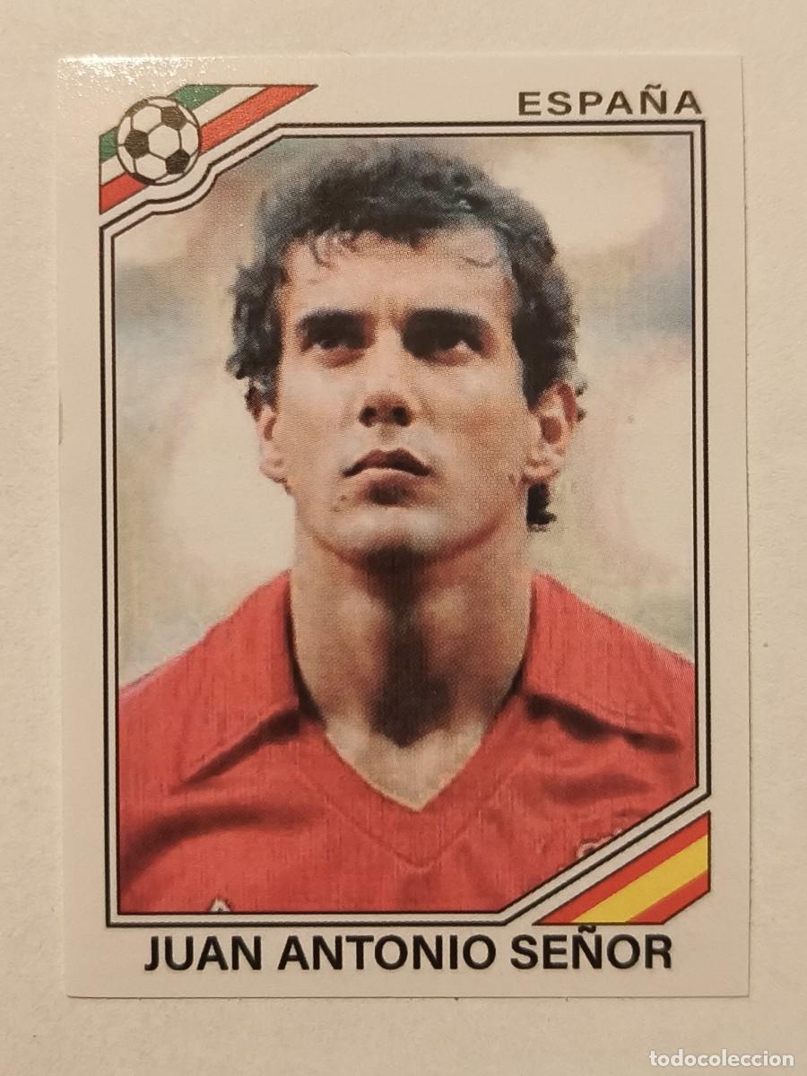 Football Stickers: #264 JUAN ANTONIO SE&Ntilde;OR (ESPA&Ntilde;A) MUNDIAL MEXICO 86 PANINI