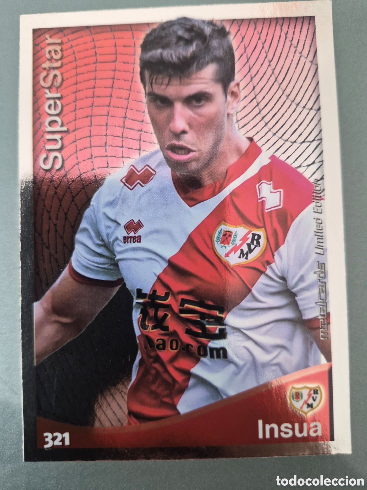 Football Stickers: Mundicromo 2014 2015 #321 Insua Super Star Brillo Liso