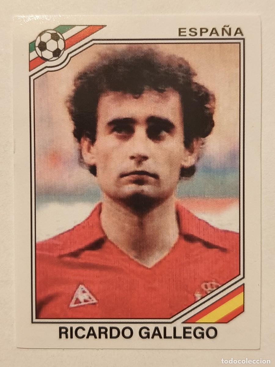Football Stickers: #266 RICARDO GALLEGO (ESPA&Ntilde;A) MUNDIAL MEXICO 86 PANINI
