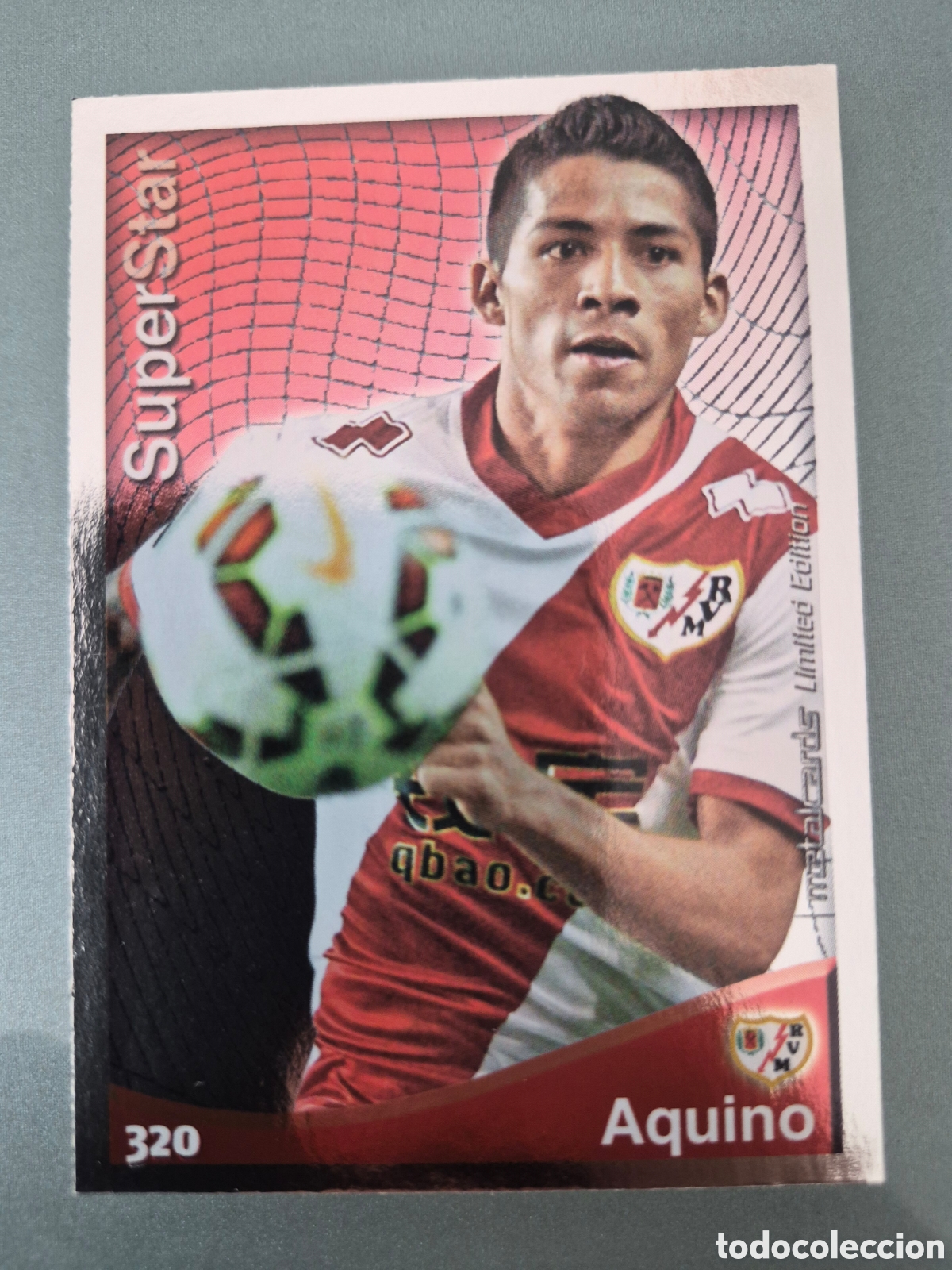 Cromos de f&uacute;tbol: Mundicromo 2014 2015 #320 Aquino Super Star Brillo Liso