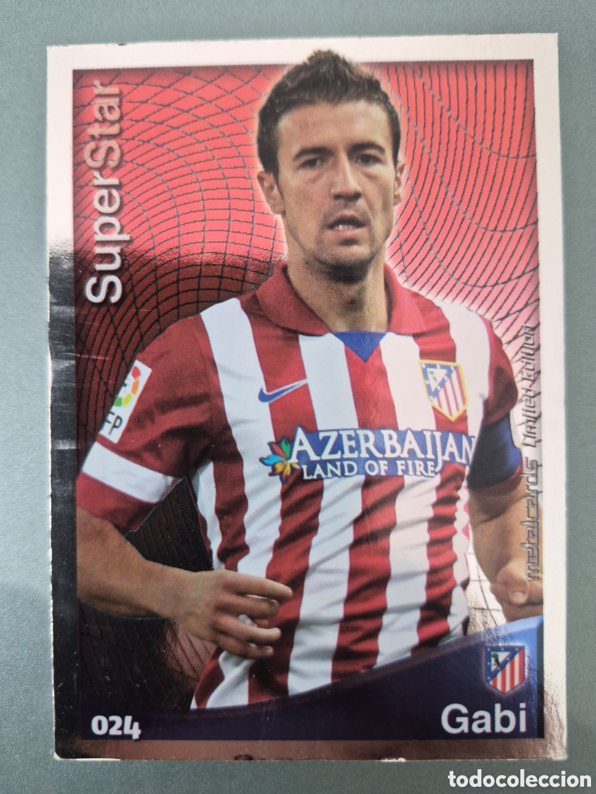Cromos de f&uacute;tbol: Mundicromo 2014 2015 #24 Gabi Super Star Brillo Liso
