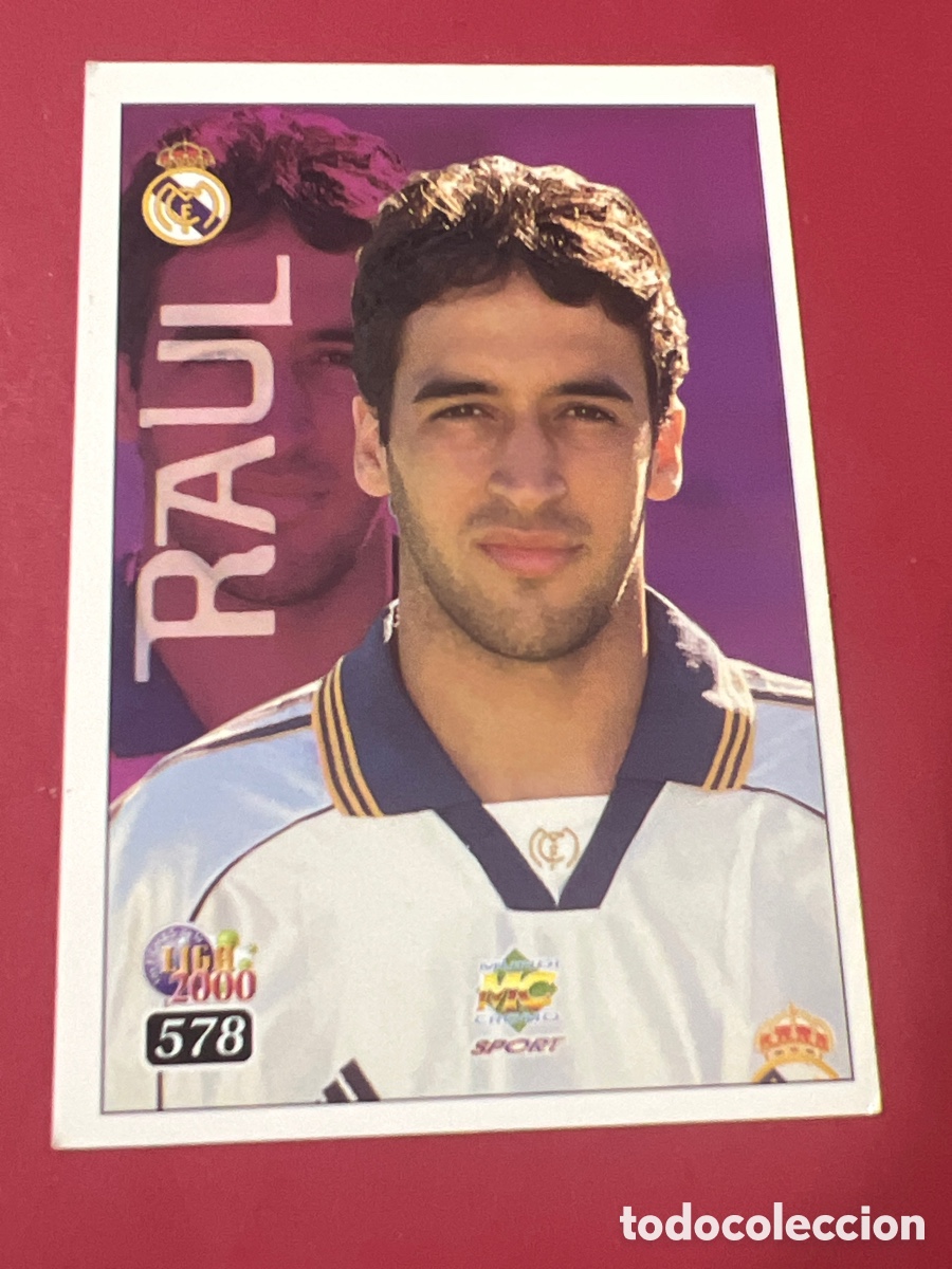 Cromos de f&uacute;tbol: C1673. 578 RAUL REAL MADRID FICHAS LIGA TOP ONCE 99 00 MUNDICROMO 1999 2000