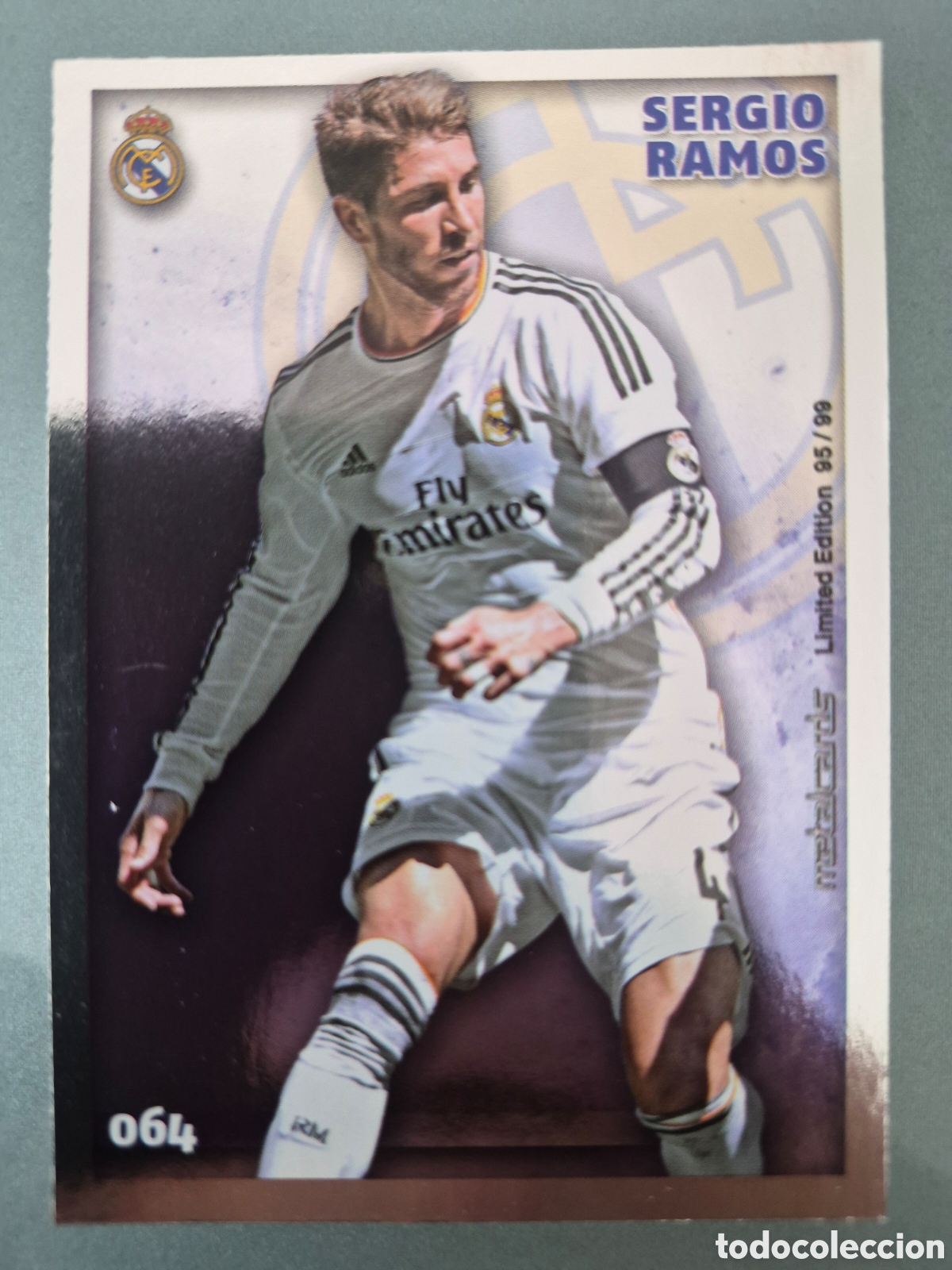 Cromos de f&uacute;tbol: Mundicromo 2014 2015 #64 Sergio Ramos Metalcards