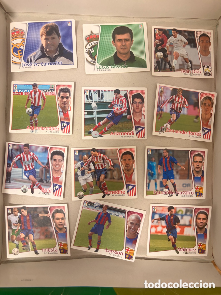 Cromos de f&uacute;tbol: Lote 61 cromos La Liga Este 2004-05