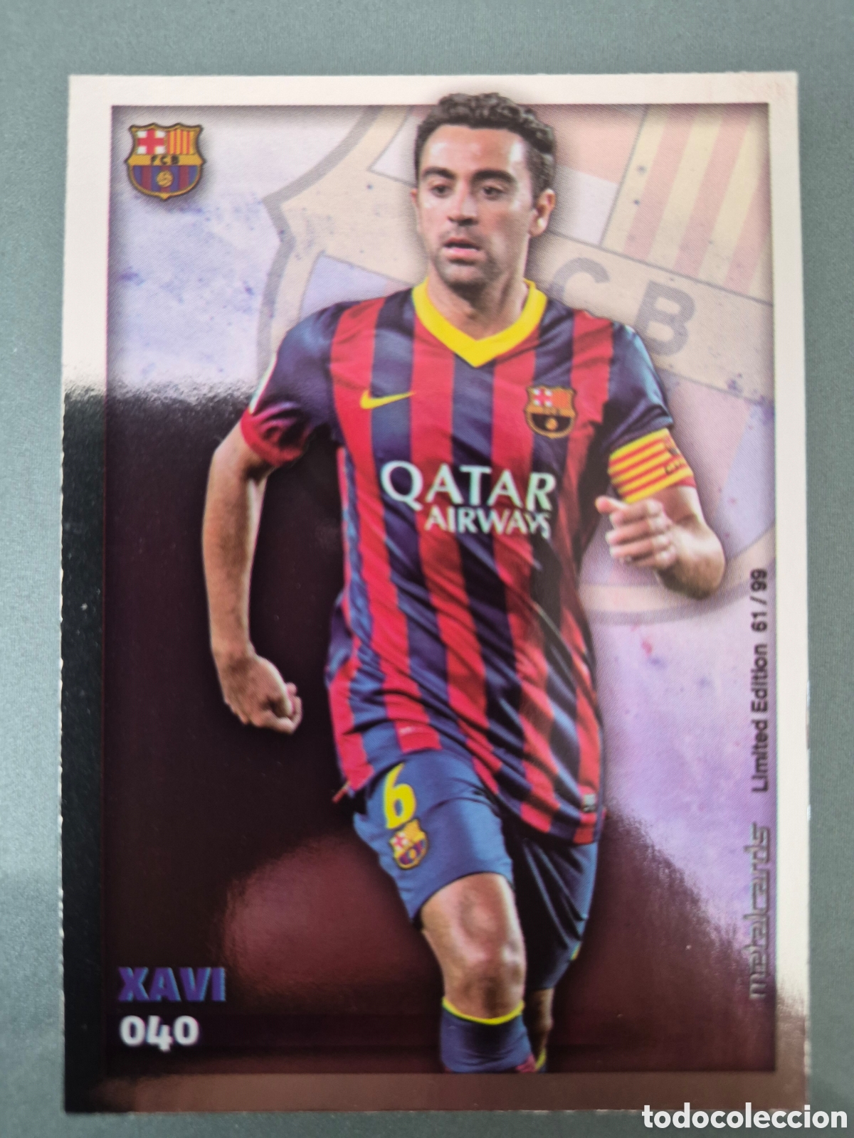 Cromos de f&uacute;tbol: Mundicromo 2014 2015 #40 Xavi Metalcards