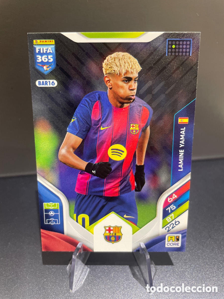 Cartes &agrave; collectionner de Football: Lamine Yamal BAR16 Panini Adrenalyn FIFA 365 2025-26 FC Barcelona