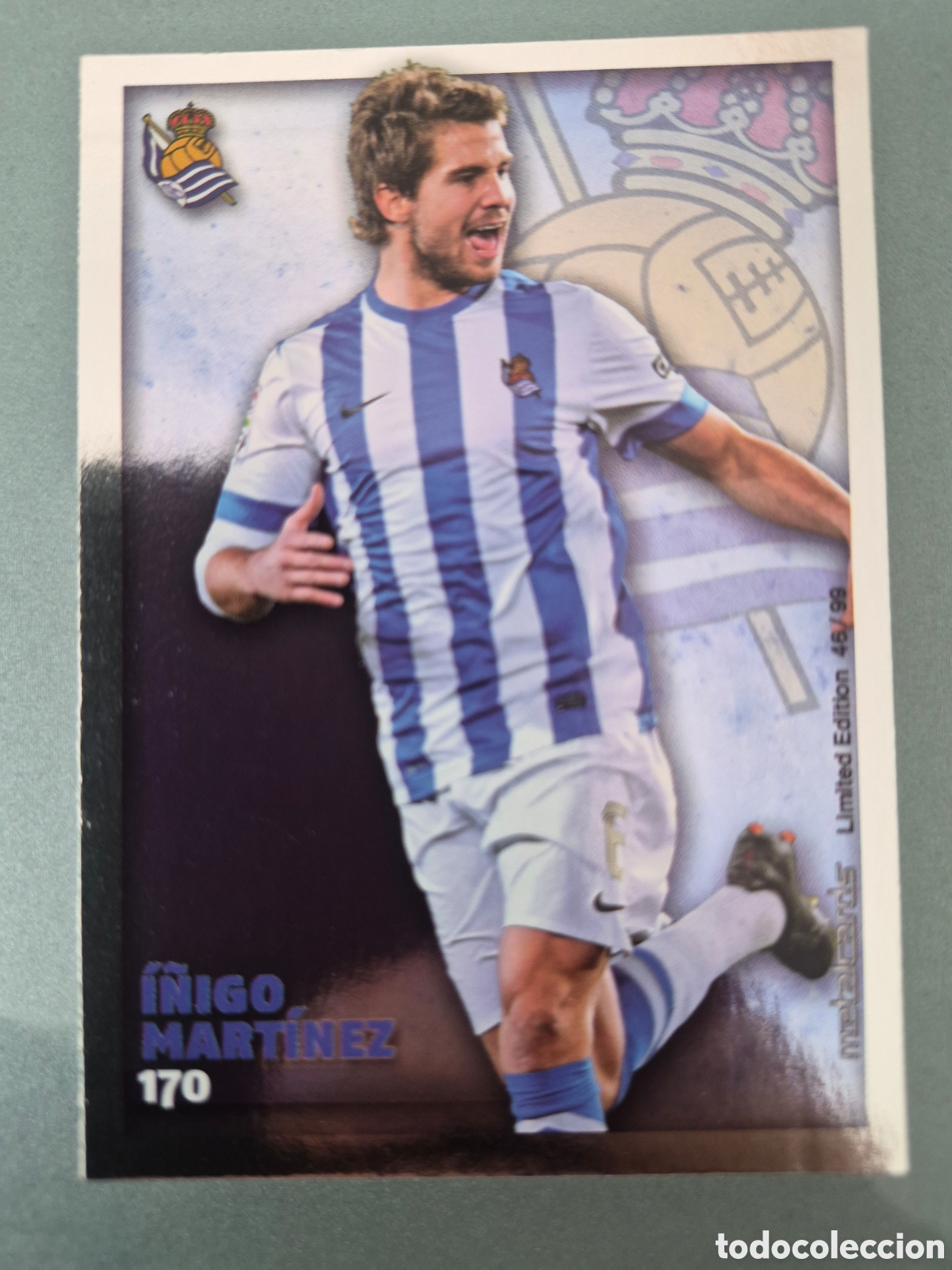 Cromos de f&uacute;tbol: Mundicromo 2014 2015 #170 I&ntilde;igo Martinez Metalcards