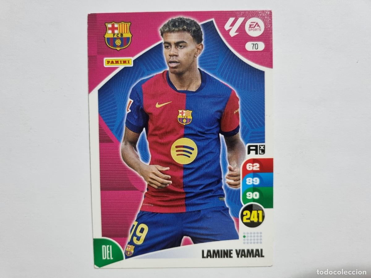 Cromos de f&uacute;tbol: Cromo Carta Adrenalyn 2024/2025 24/25 Lamine Yamal 70 Panini Laliga