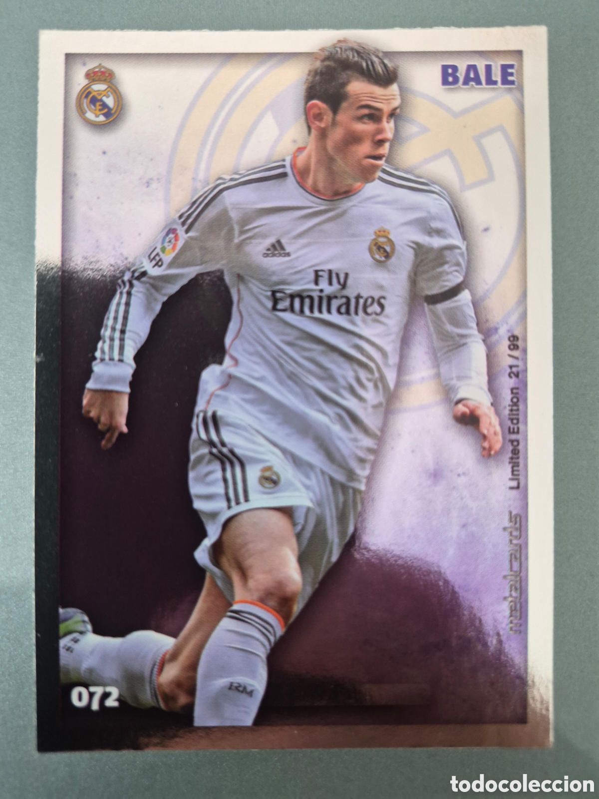 Cromos de f&uacute;tbol: Mundicromo 2014 2015 #72 Bale Metalcards