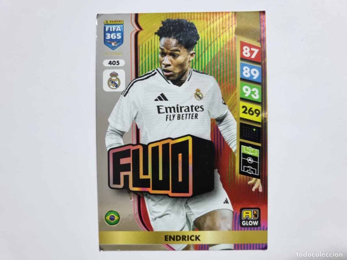 Cromos de f&uacute;tbol: Cromo Carta Futbol Fifa 365 Adrenalyn 405 Fluo Endrick