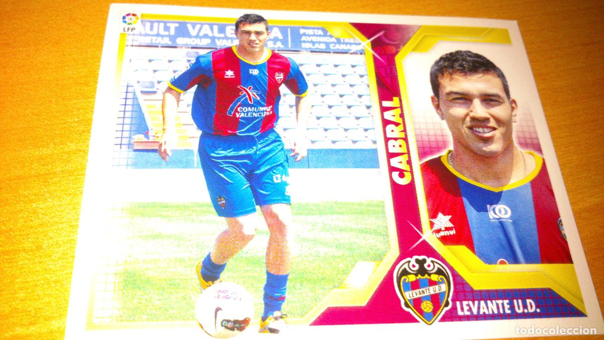 Cromos de f&uacute;tbol: TEMPORADA 2011 2012 11 12 FICHAJE N&ordm; 38 CABRAL LEVANTE NUEVO NUNCA PEGADO
