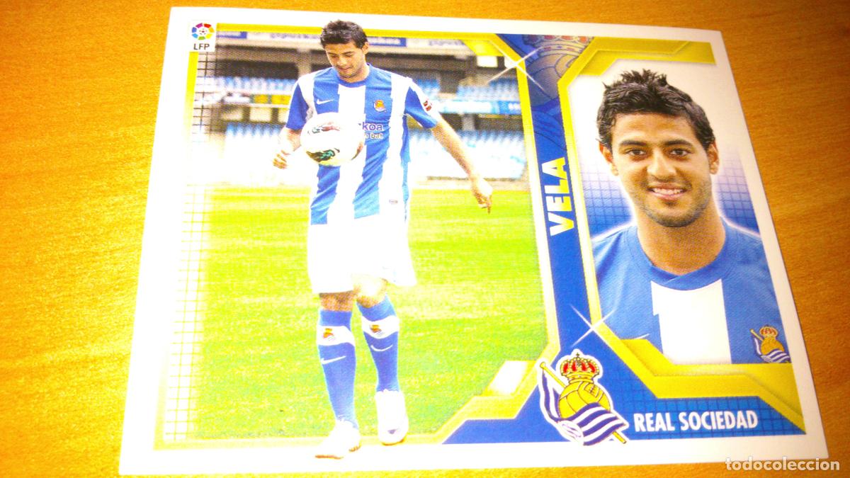 Cromos de f&uacute;tbol: TEMPORADA 2011 2012 11 12 FICHAJE N&ordm; 42 VELA REAL SOCIEDAD NUEVO NUNCA PEGADO