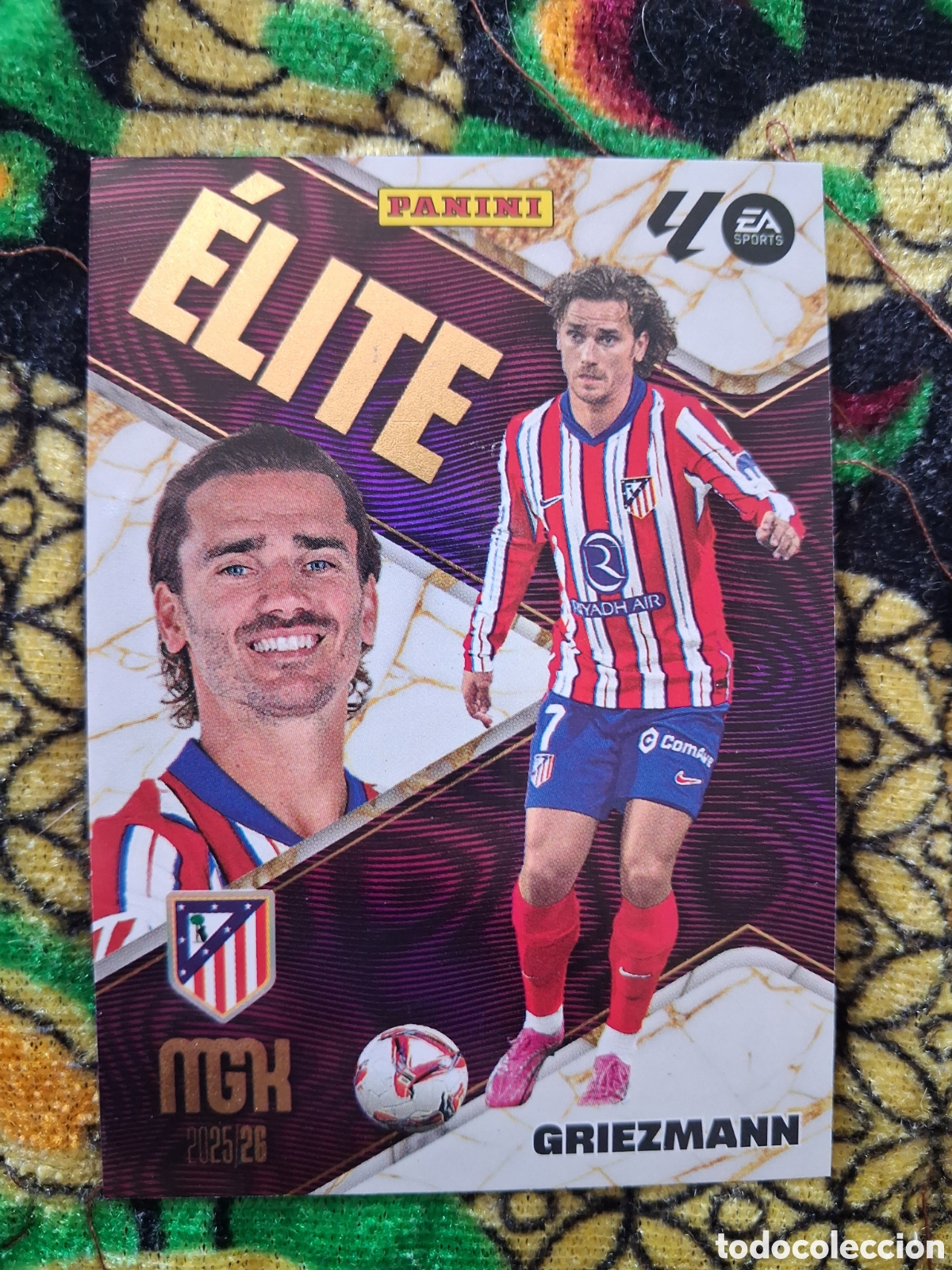 Cromos de f&uacute;tbol: Griezmann elite n&uacute;mero 6 Del Atletico de Madrid megacracks 25-26 2025-2026