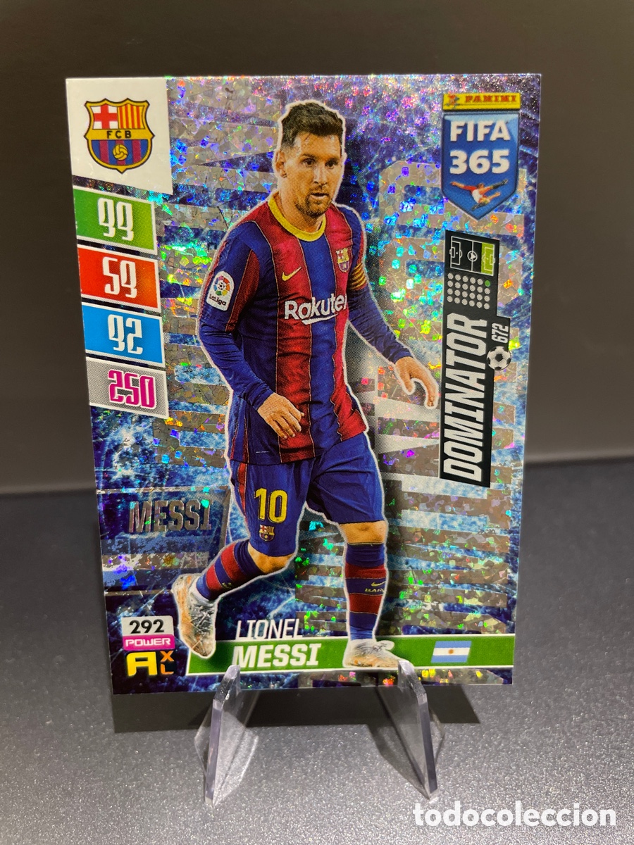 Cromos de f&uacute;tbol: Lionel Messi 292 Dominator Panini FIFA 365 2020-21 FC Barcelona