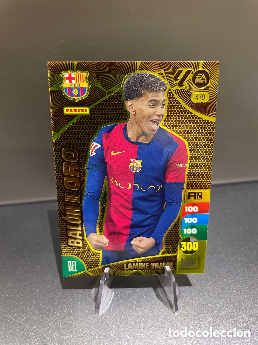 Cromos de f&uacute;tbol: Lamine Yamal 470 Balon de Oro Panini Adrenalyn 2024-25 FC Barcelona