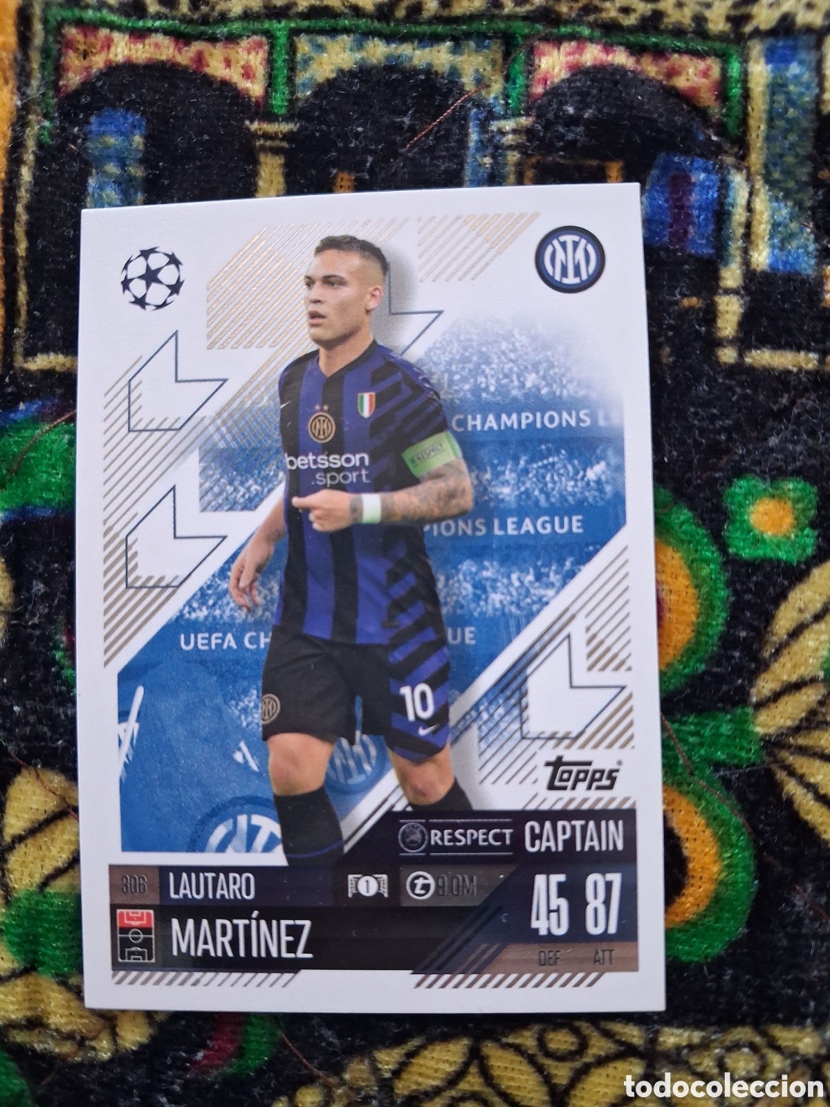 Cromos de f&uacute;tbol: Match Attax Topps 2024 2025 24 25 - Captain 306 Lautaro