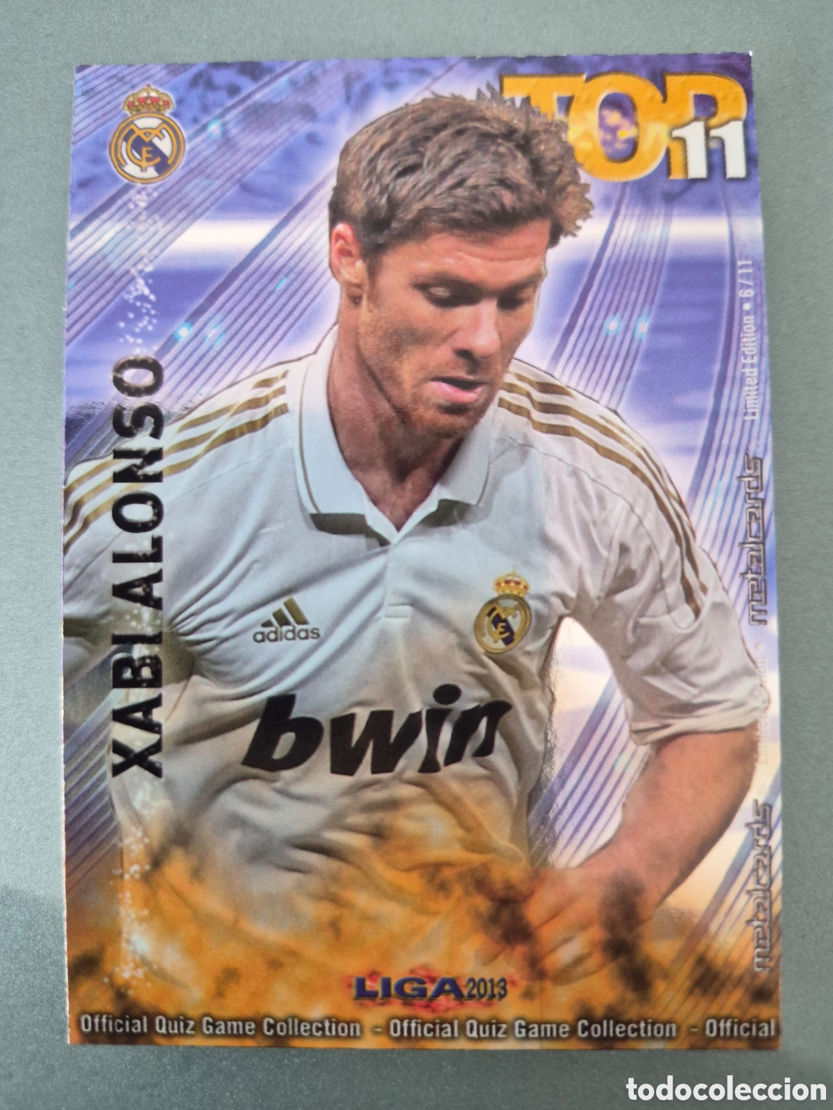 Cromos de f&uacute;tbol: Mundicromo 2012 2013 Top 11 Limited Edition Xabi Alonso