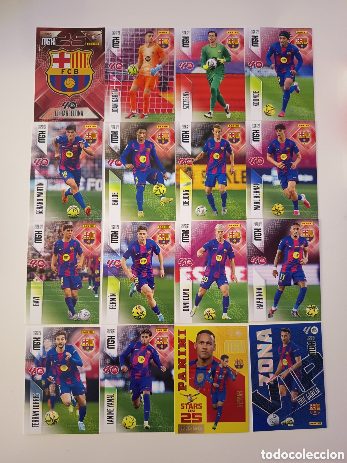 Cromos de f&uacute;tbol: Lote FC Barcelona megacracks 2026-2027
