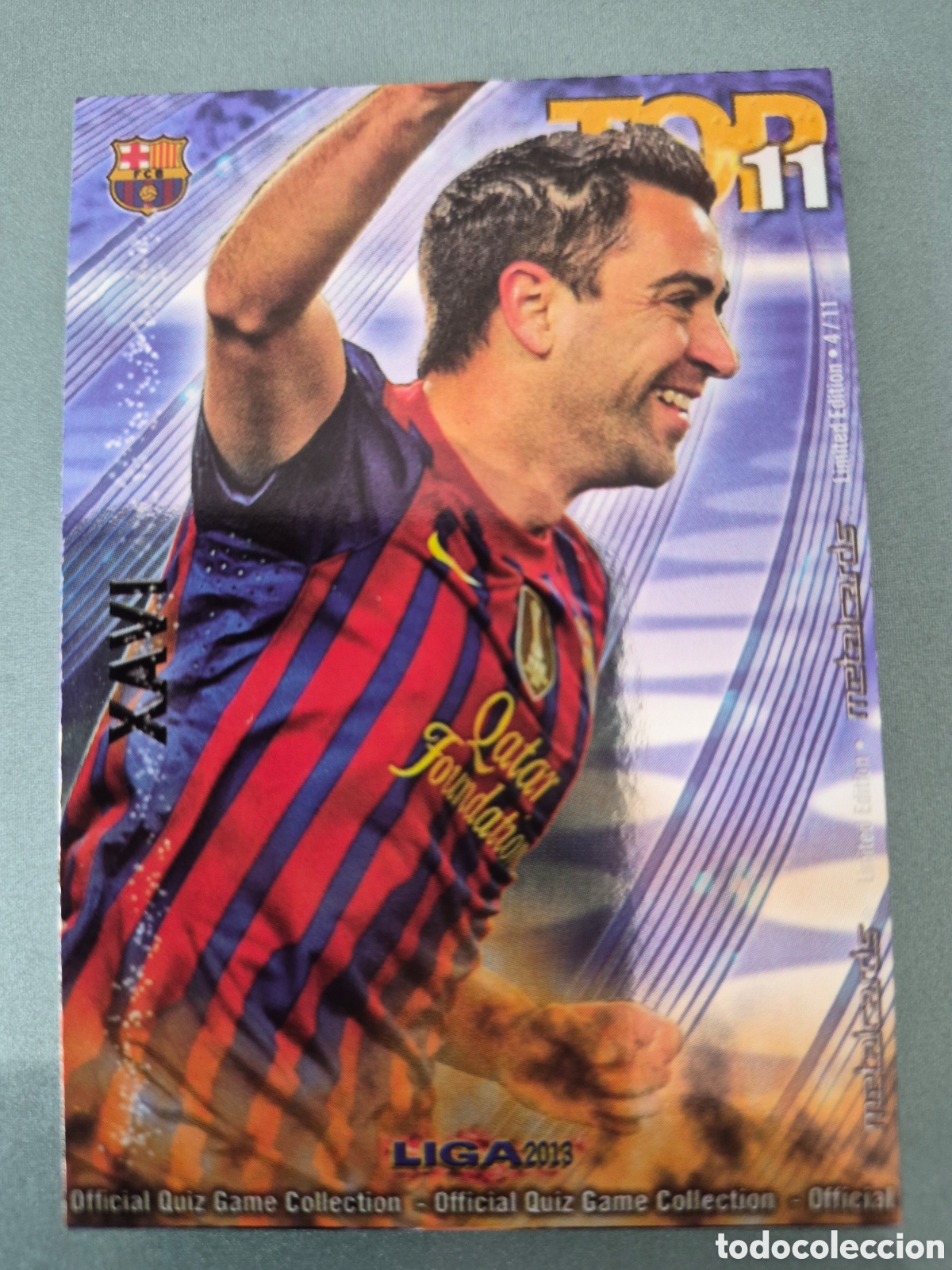 Cromos de f&uacute;tbol: Mundicromo 2012 2013 Top 11 Limited Edition Xavi