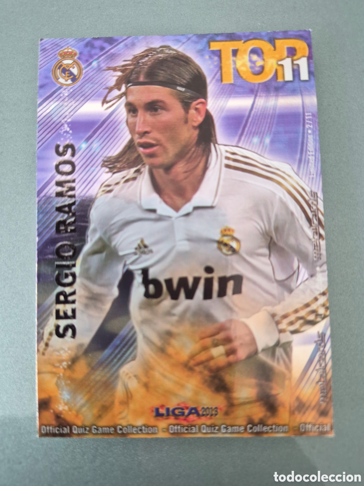 Cromos de f&uacute;tbol: Mundicromo 2012 2013 Top 11 Limited Edition Sergio Ramos
