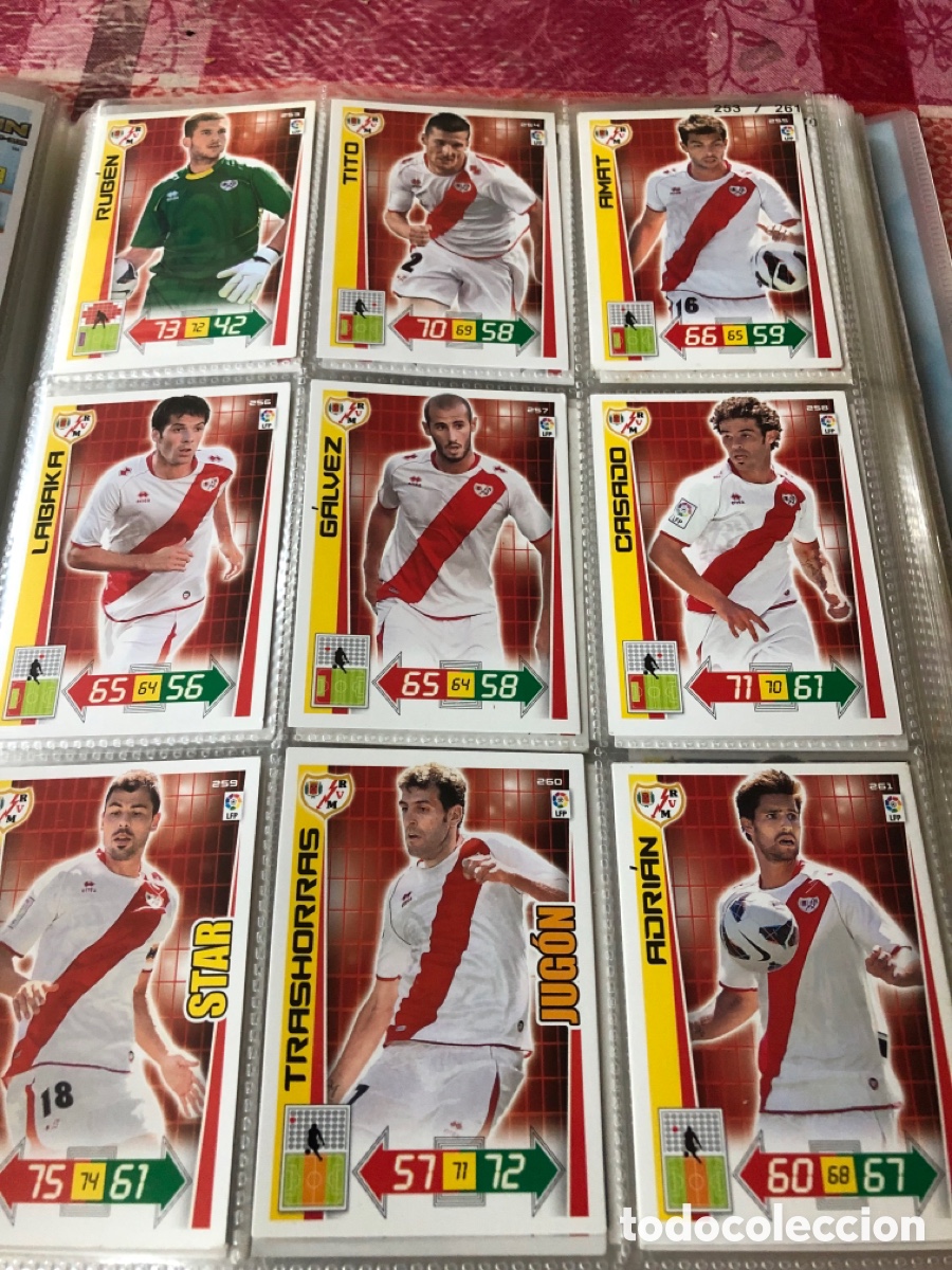 Cromos de f&uacute;tbol: Adrenalyn 2012 2012 equipo rayo vallecano