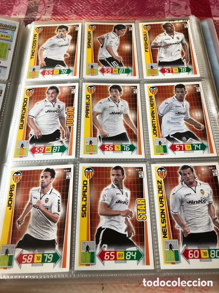 Cromos de f&uacute;tbol: Adrenalyn 2012 2013 equipo valencia - Foto 2