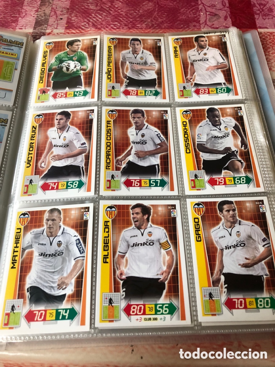Fu&szlig;ball-Sticker: Adrenalyn 2012 2013 equipo valencia