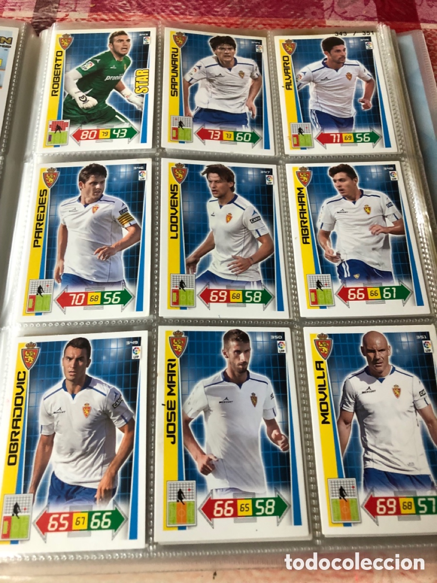 Fu&szlig;ball-Sticker: Adrenalyn 2012 2013 equipo Zaragoza