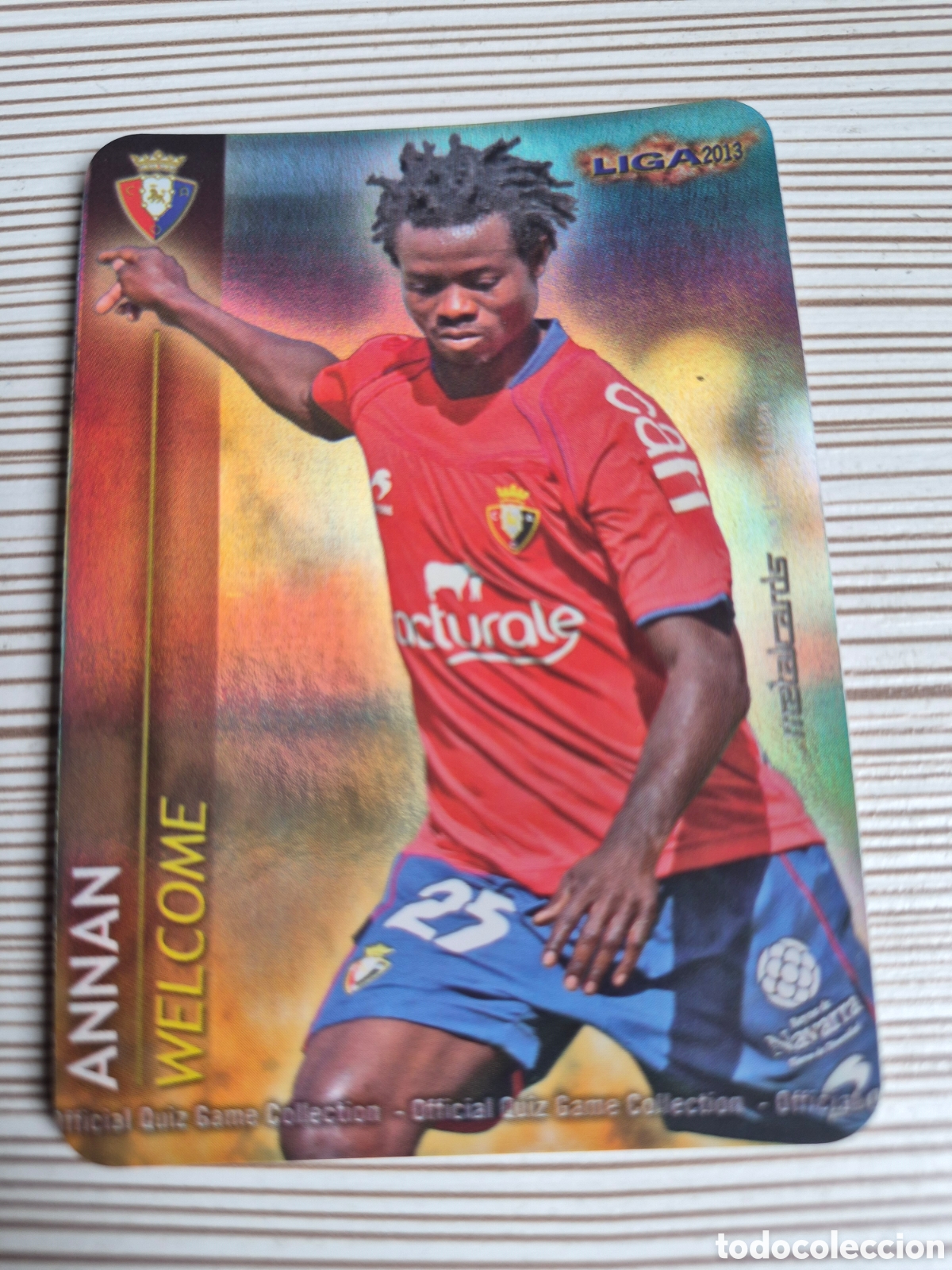 Fu&szlig;ball-Sticker: Mundicromo 2012 2013 Annan Welcome Brillo Liso