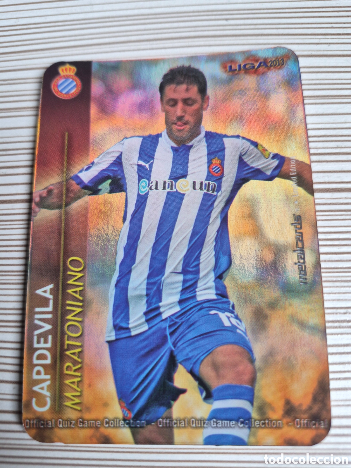 Cromos de f&uacute;tbol: Mundicromo 2012 2013 Capdevilla Maratoniano Brillo Liso