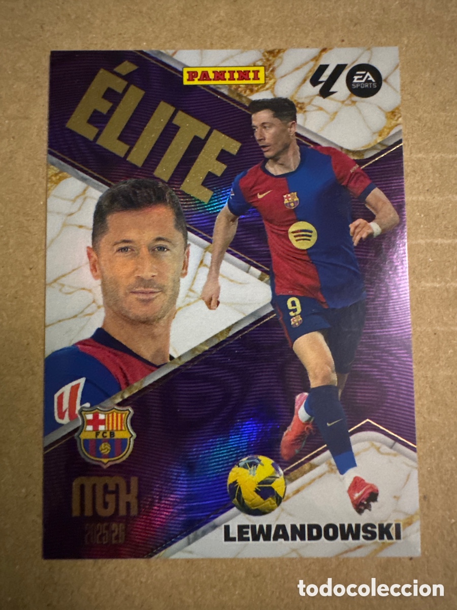 Cromos de f&uacute;tbol: # 10 Lewandowski FC Barcelona ELITE Megacracks 25 26 2025 2026 MGK