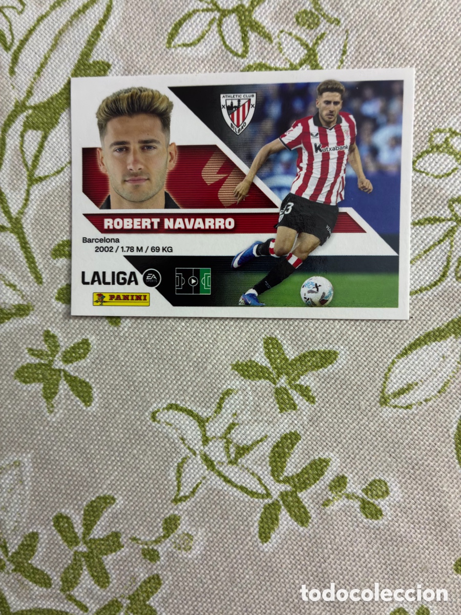 Cromos de f&uacute;tbol: Cromo Robert Navarro N&ordm; 17A Athletic Club (Coloca) - Colecci&oacute;n Este Panini Liga 2026-27 (Sin Pegar)