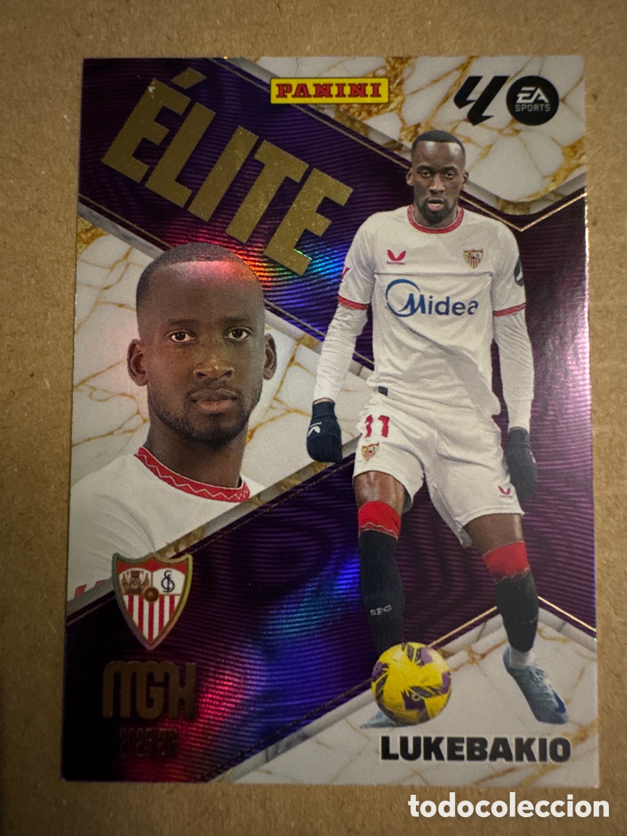 Cromos de f&uacute;tbol: # 11 Lukebakio Sevilla ELITE Megacracks 25 26 2025 2026 MGK