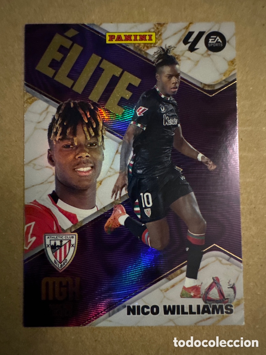 Cromos de f&uacute;tbol: # 13 Nico Williams Athletic Club Bilbao ELITE Megacracks 25 26 2025 2026 MGK