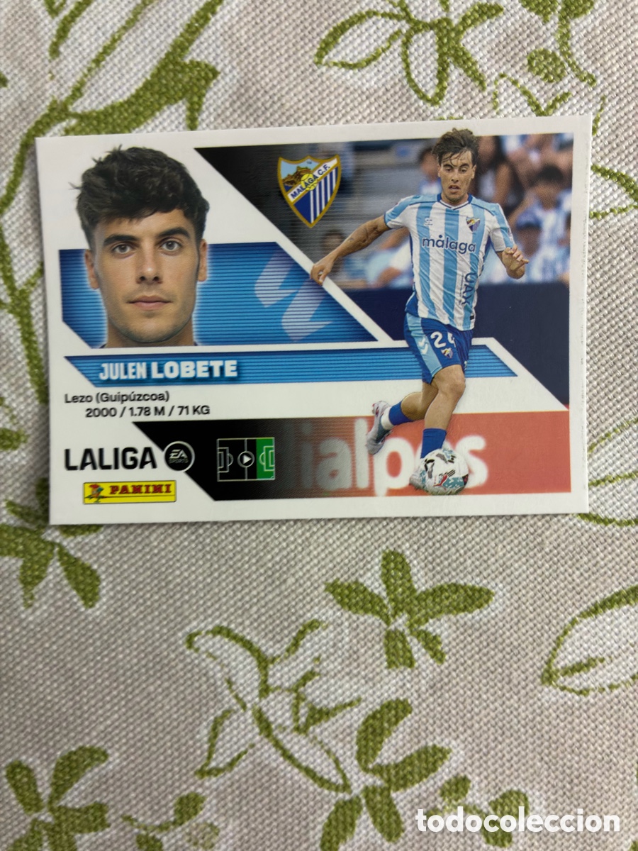 Cromos de f&uacute;tbol: Cromo Julen Lobete N&ordm; 17 M&aacute;laga CF - Colecci&oacute;n Este Panini Liga 2026-27 (Sin Pegar)