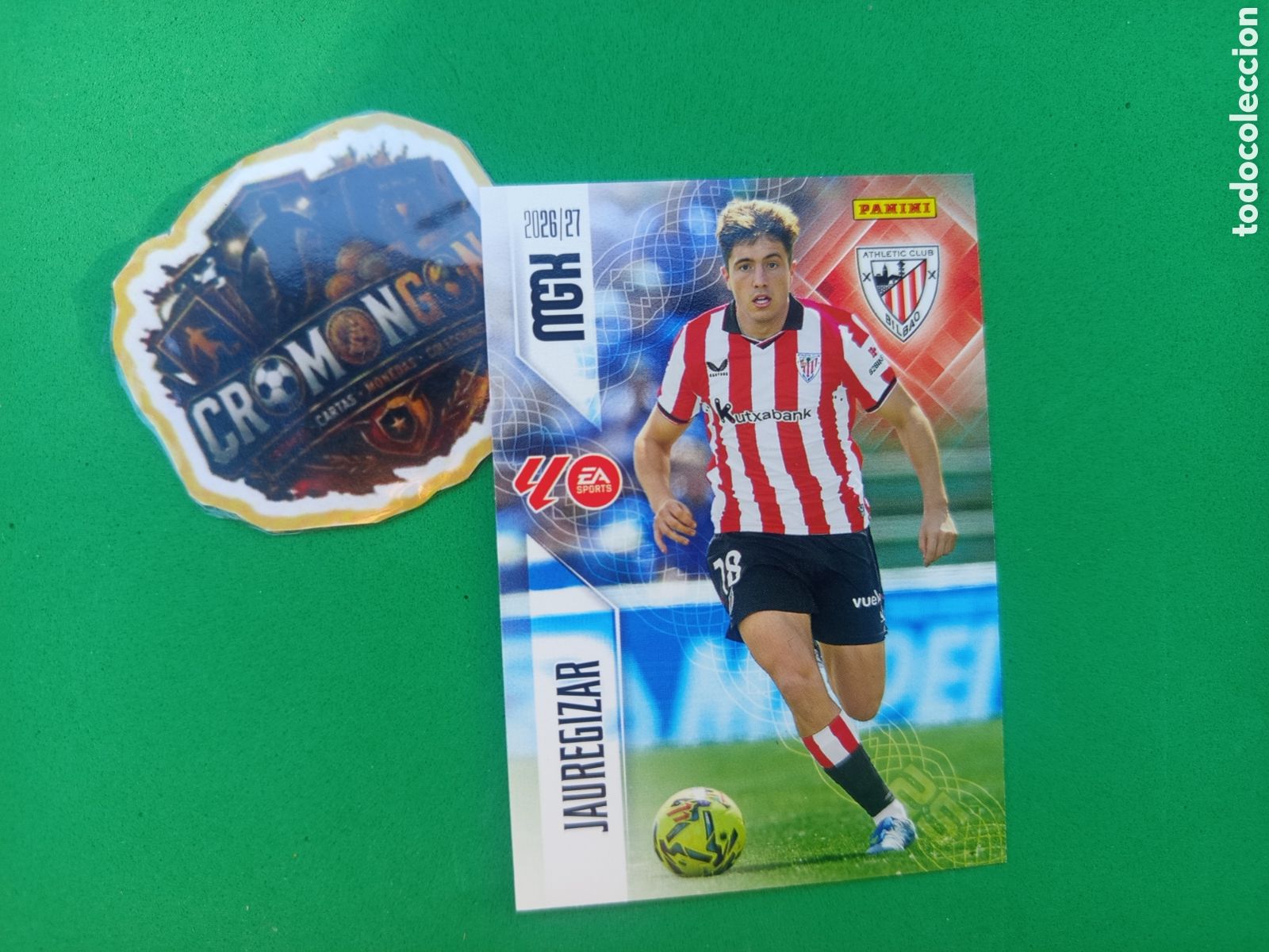 Cromos de f&uacute;tbol: ❇️ CROMO ⚽ CARD JAUREGIZAR ATHLETIC DE BILBAO 46 MEGACRACKS LIGA 26 27 MGKS 2026 2027 ❇️