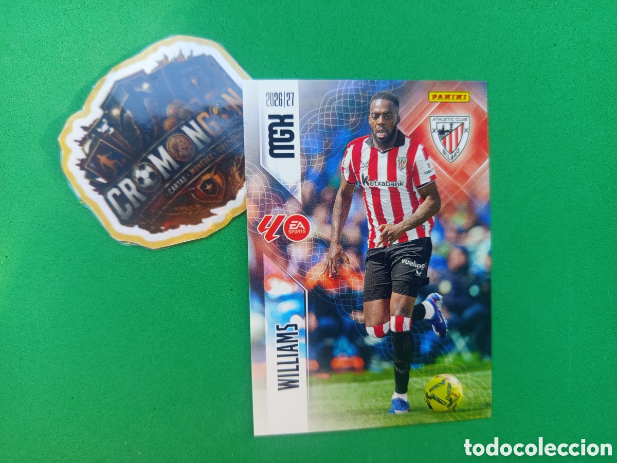 Cromos de f&uacute;tbol: ❇️ CROMO ⚽ CARD I&Ntilde;AKI WILLIAMS ATHLETIC DE BILBAO 52 MEGACRACKS LIGA 26 27 MGKS 2026 2027 ❇️