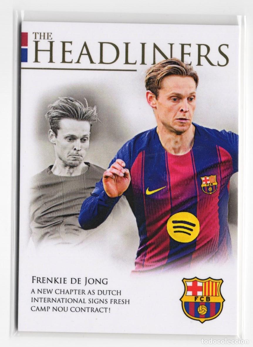 Cromos de f&uacute;tbol: De Jong Barcelona Futera Headliners 25 26 12 /349 numerada