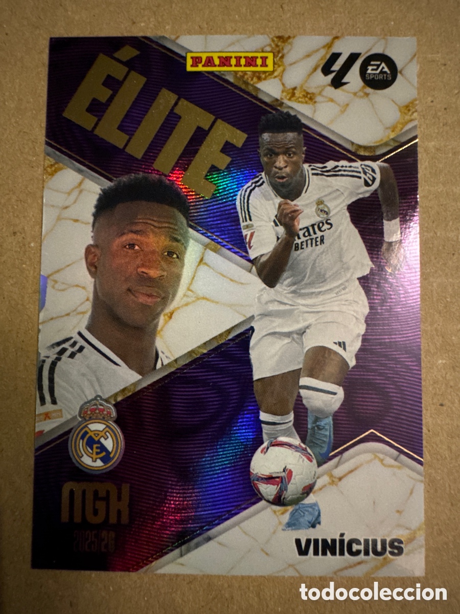 Football Stickers: VER FOTOS # 18 Vinicius Junior Real Madrid Vini Jr ELITE Megacracks 25 26 2025 2026 MGK