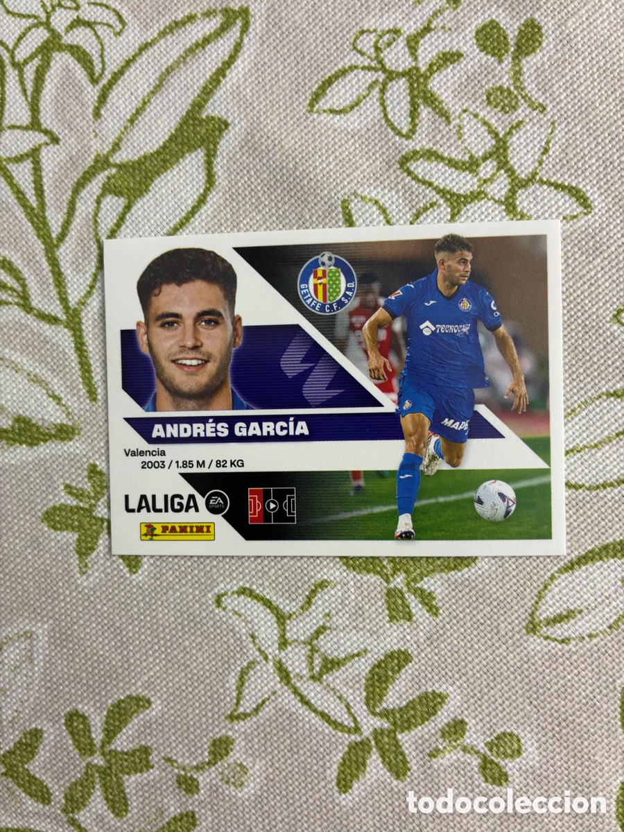 Football Stickers: Cromo Andr&eacute;s Garc&iacute;a N&ordm; 18 Getafe CF (&Uacute;ltimos Fichajes) - Liga Panini 2026-27 (Sin Pegar)