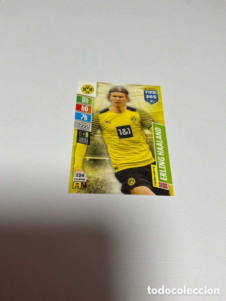 Football Stickers: 124. Erling Haaland (Borussia Dortmund) Adrenalyn Fifa 365 2021 2022 21 22