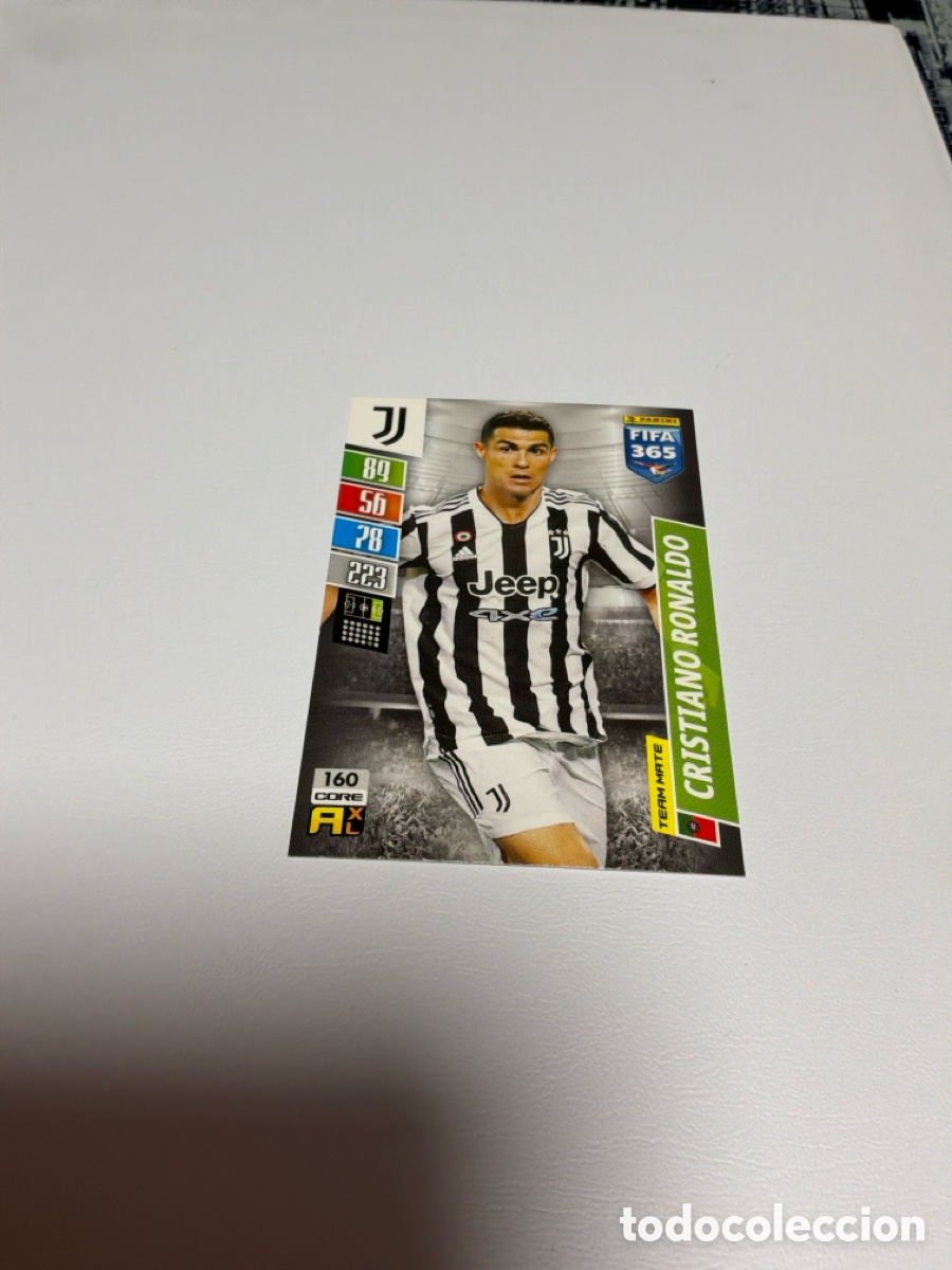 Fu&szlig;ball-Sticker: 160 CRISTIANO RONALDO JUVENTUS TEAM MATE ADRENALYN FIFA 365 21 22 2021 2022