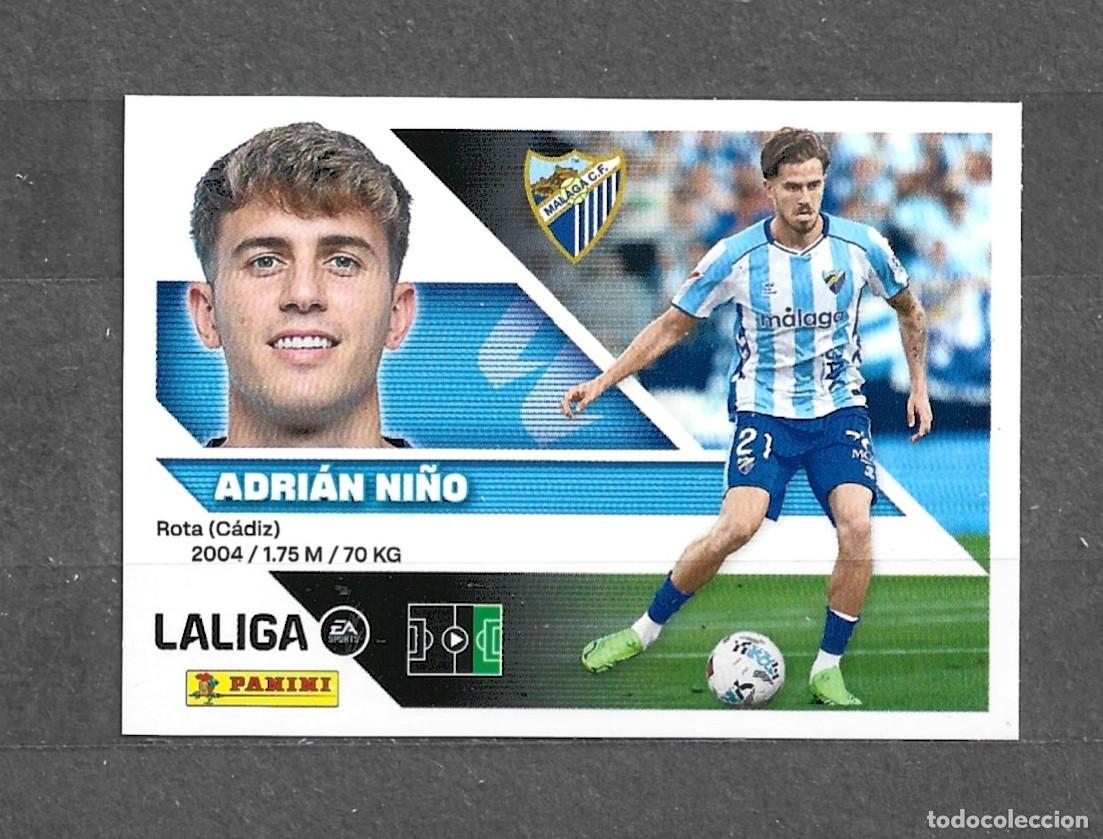 Fu&szlig;ball-Sticker: Liga este 26/27 - Adri&aacute;n Ni&ntilde;o - N&deg; 18 - M&aacute;laga CF