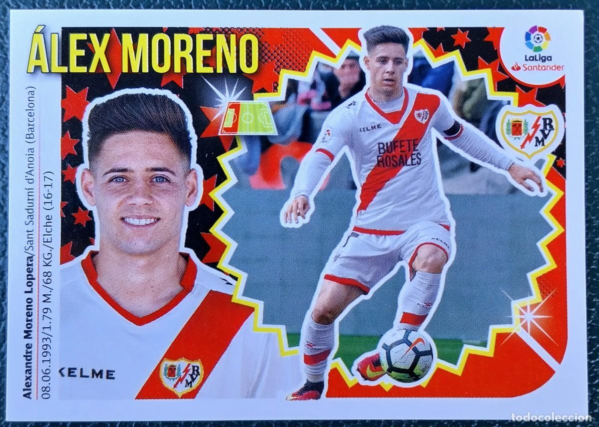 Fu&szlig;ball-Sticker: 7 ALEX MORENO RAYO VALLECANO CROMOS ALBUM EDICIONES ESTE 2018 2019 18 19