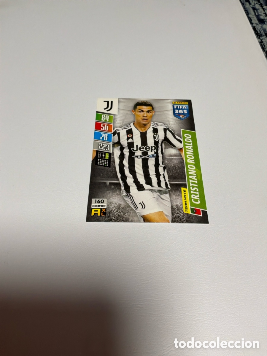 Fu&szlig;ball-Sticker: 160 CRISTIANO RONALDO JUVENTUS TEAM MATE ADRENALYN FIFA 365 21 22 2021 2022