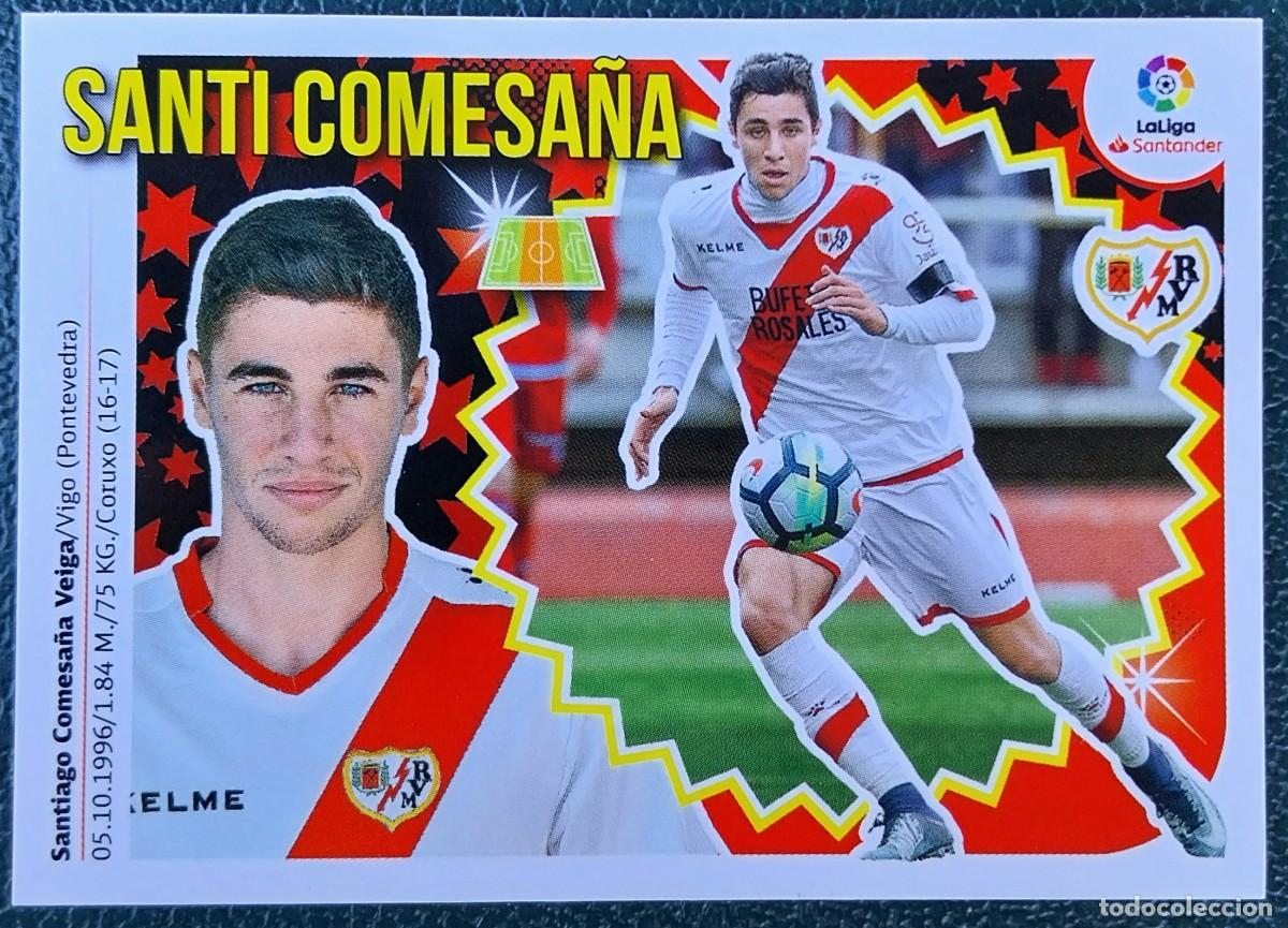 Fu&szlig;ball-Sticker: 10 SANTI COMESA&Ntilde;A RAYO VALLECANO CROMOS ALBUM EDICIONES ESTE 2018 2019 18 19