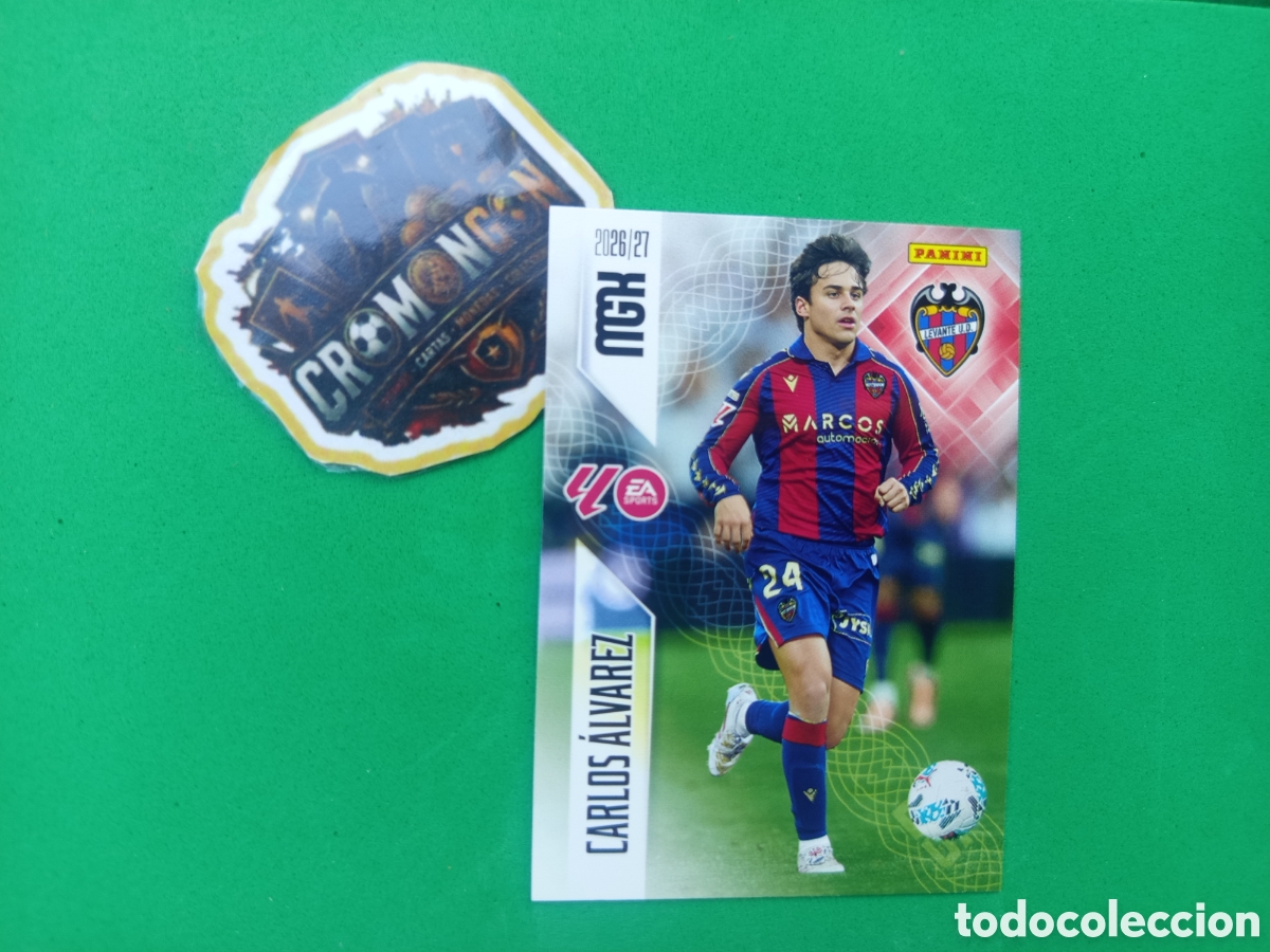 Cromos de f&uacute;tbol: ❇️ CROMO ⚽ CARD CARLOS &Aacute;LVAREZ LEVANTE MEGACRACKS LIGA 26 27 MGKS 2026 2027 ❇️