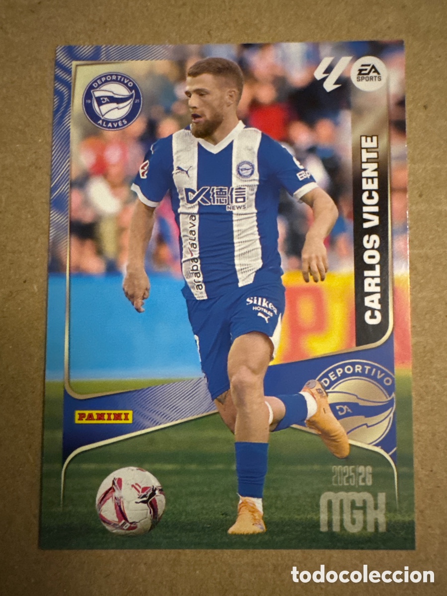 Cromos de f&uacute;tbol: # 32 Carlos Vicente Alav&eacute;s Megacracks 25 26 2025 2026 MGK